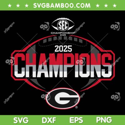 Georgia Bulldogs SEC Champions 2025 SVG, SEC Football Championship SVG PNG Georgia Bulldogs SEC Champions 2025 SVG, SEC Football Championship SVG PNG