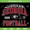Georgia Bulldogs Sugar Bowl 2026 SVG, SEC Champions CFP Quarterfinal 2025-2026 SVG PNG