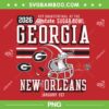 Georgia Bulldogs Sugar Bowl 2025-2026 PNG, CFP Quarterfinal Bulldogs Football PNG