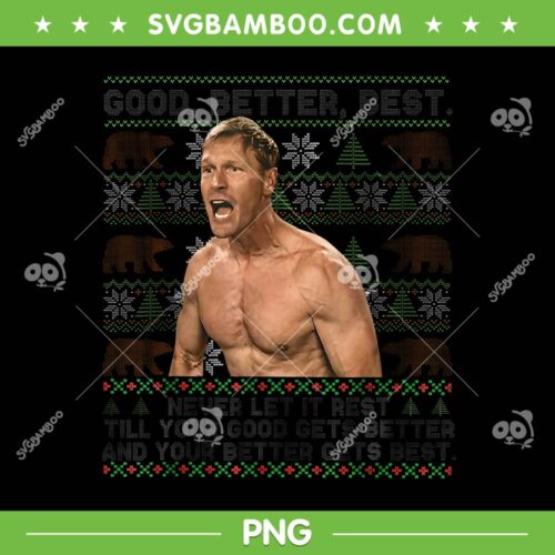 Good Better Best Ben Johns PNG, Ben Johns Chicago Bears Ugly Christmas PNG