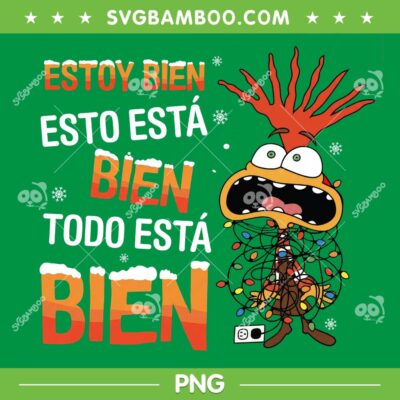 Anxiety Im Fine This is Fine PNG, Funny Inside Out Christmas Lights Spain PNG