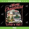 Funny Cat Litter's Full Merry Christmas PNG, Cat Cousin Eddie PNG, Funny Cat Lovers Holidays