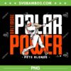 Pete Alonso Polar Power PNG, Baltimore Baseball Polar Bear PNG