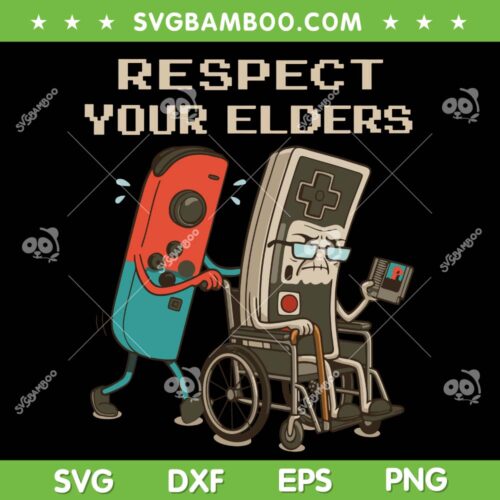 Respect Your Elders SVG, Funny Gamer Controller 80s SVG PNG