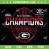 Georgia SEC Champions 2025 2026 SVG, SEC Football Championship Bulldogs SVG