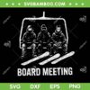 Snowboard Board Meeting SVG, Ski Lift Skier Winter Sports SVG PNG