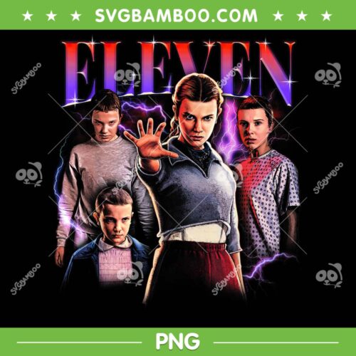 Stranger Things ss5 Eleven Poster PNG, Eleven Heartthrob PNG