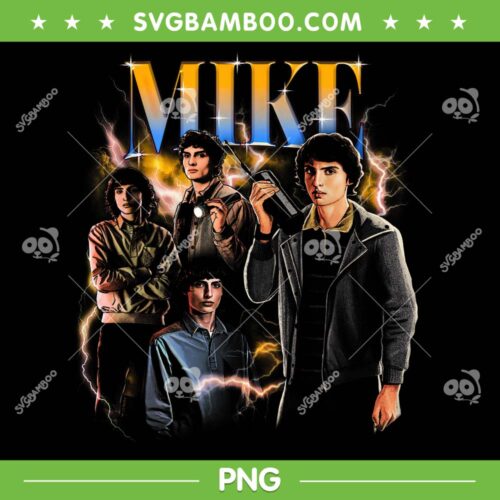 Stranger Things Ss5 Mike Heartthrob PNG, Mike Wheeler Name Poster PNG