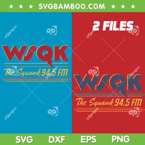 Stranger Things WSQK The Squawk 945 FM SVG, S5V1 Stranger Things Season 5 SVG Bundle