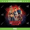 Stranger Things Ss5 Main Characters PNG, Eleven Will Mike Dustin Lucas Group PNG