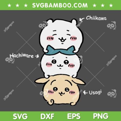 Toilet Time Chikawa SVG, Hachiware Usagi Meme SVG PNG