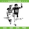 Tom and Drake Maye SVG PNG, Funny NFL Debut SVG