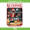 Demogorgon Stranger Things 5 Christmas PNG, Sleeping Christmas Things PNG