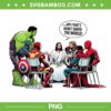 Avengers and Jesus Saved the World PNG, Funny Jesus Christ Marvel Avengers PNG