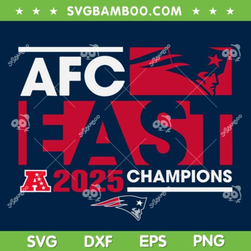 New England Patriots AFC East Champions 2025 SVG, AFC East Champions Patriots SVG PNG