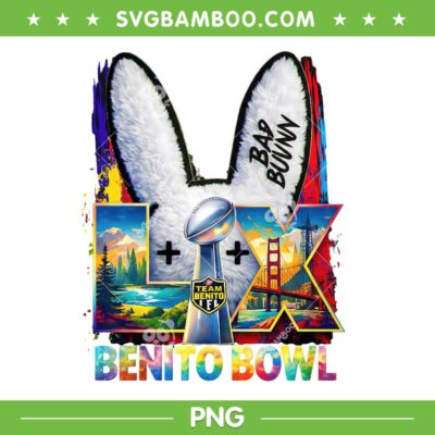 Bad Bunny Super Bowl PNG, Benito Bowl 2026 PNG, Team Benito Super Bowl LX PNG Bad Bunny Super Bowl PNG, Benito Bowl 2026 PNG, Team Benito Super Bowl LX PNG