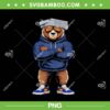 Bear with Cheese Grater PNG, Chicago Bears Hat and Sunglasses PNG