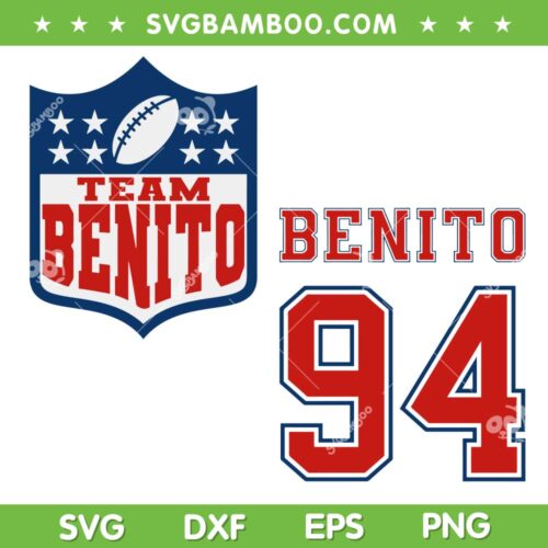 Benito Bowl Puerto Rico SVG, Team Benito Super Bowl SVG PNG