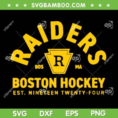 Raiders Boston Hockey SVG, Raiders Established 1924 SVG PNG