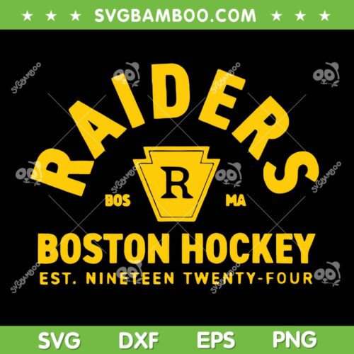 Raiders Boston Hockey SVG, Raiders Established 1924 SVG PNG