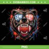 Game Day Bear PNG, Chicago Bears Lovers Game Day PNG