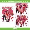 Huntrix Valentines Day Bundle PNG, Kpop Demon Hunters Heart Love PNG