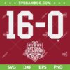 Indiana Hoosiers National Champions 16-0 SVG, IU Championship NCAA 2026 SVG PNG Indiana Hoosiers National Champions 16-0 SVG, IU Championship NCAA 2026 SVG PNG