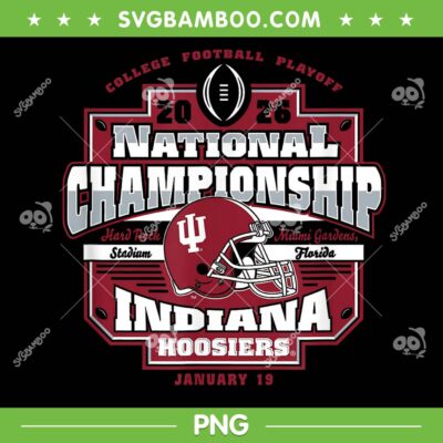 Indiana National Championship 2026 PNG, iu Champions PNG