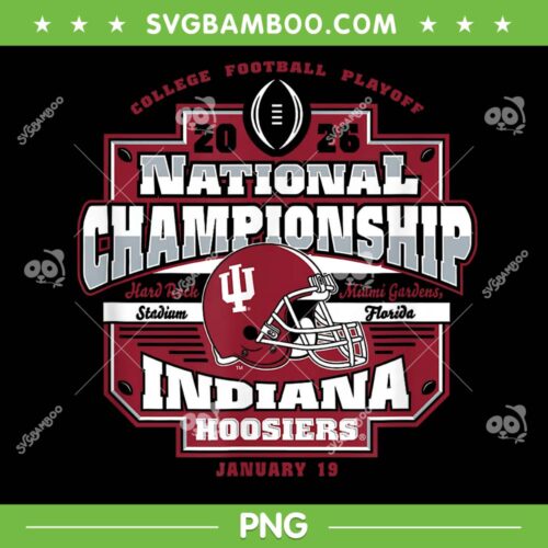 Indiana National Championship 2026 PNG, iu Champions PNG