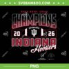Indiana Rose Bowl Champions 2026 PNG, Indiana Hoosiers Champs 2026 PNG Indiana Rose Bowl Champions 2026 PNG, Indiana Hoosiers Champs 2026 PNG
