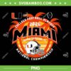 Miami Hurricanes National Championship PNG, Miami Football CFP 2026 Champs PNG