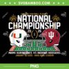 Miami vs Indiana 2026 PNG, CFP National Championship 2026 Helmets PNG Miami vs Indiana 2026 PNG, CFP National Championship 2026 Helmets PNG