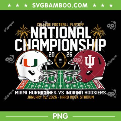 Miami vs Indiana 2026 PNG, CFP National Championship 2026 Helmets PNG Miami vs Indiana 2026 PNG, CFP National Championship 2026 Helmets PNG