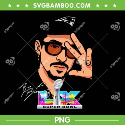 Bad Bunny New England Patriots PNG, Super Bowl 2026 New England Patriots PNG