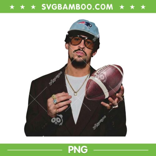 Patriots Bad Bunny Super Bowl PNG, New England Patriots Benito Bowl 2026 PNG