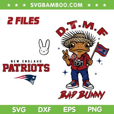 Patriots Bad Bunny Super Bowl SVG, Benito Bowl DTMF Patriots SVG PNG, Bad Bunny D T M F Patriots Bad Bunny Super Bowl SVG, Benito Bowl DTMF Patriots SVG PNG, Bad Bunny D T M F