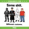 Same Shit Different Costume PNG, Satirical Character Art PNG Same Shit Different Costume PNG, Satirical Character Art PNG