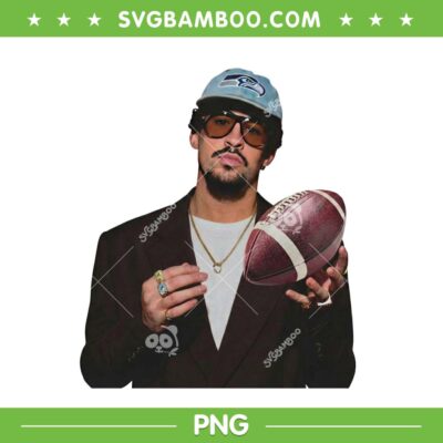 Seattle Seahawks Bad Bunny Super Bowl LX PNG, Benito Bowl Seattle Seahawks 2026 PNG