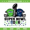 Super Bowl 2026 SVG PNG, Patriots vs Seahawks Super Bowl SVG Super Bowl 2026 SVG PNG, Patriots vs Seahawks Super Bowl SVG