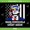 Trump Make Venezuela Great Again PNG, Trump Sunglasses American Flag PNG