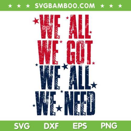 We All Got Patriot We All Need SVG, Super Bowl Quote SVG PNG