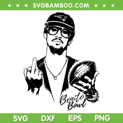 Bad Bunny Patriots SVG, Benito Bowl New England Patriots SVG PNG