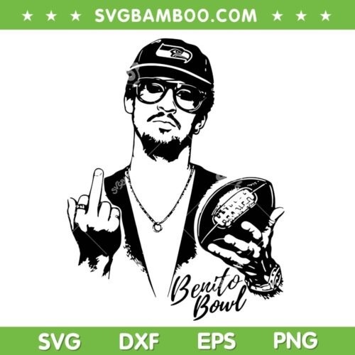 Bad Bunny Seahawks SVG PNG, Benito Bowl Seattle Seahawks SVG