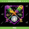 Baseball Mardi Gras PNG, Ice Cream Mardi Gras Carnival Party PNG