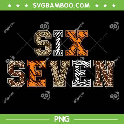 Animal Clothes Six Seven PNG, Kids Zoo 67 Meme PNG