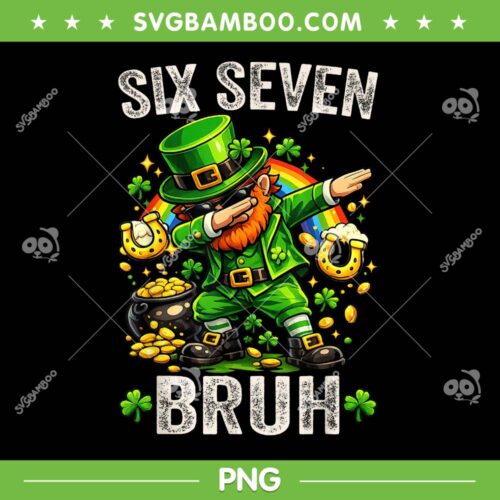 Six Seven Bruh St Patricks Day PNG, 67 Patricks Day 2026 PNG