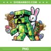Easter Pixel Gamer PNG, Easter Minecraft Bunny Gaming PNG