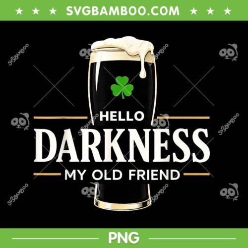 Patricks Day Hello Darkness My Old Friend PNG, Clover Leaf Beer PNG