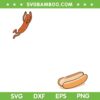 Hot Dog High Five SVG, Funny Hotdog High Dive SVG PNG