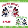Mickey Mouse Super Bowl LX SVG, Mickey Minnie Mouse Seahawks vs Patriots SVG